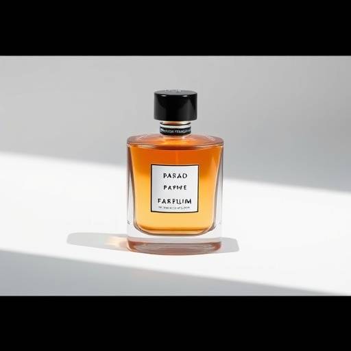Fot√≥grafo de produtos fotografando um frasco de perfume em um fundo branco