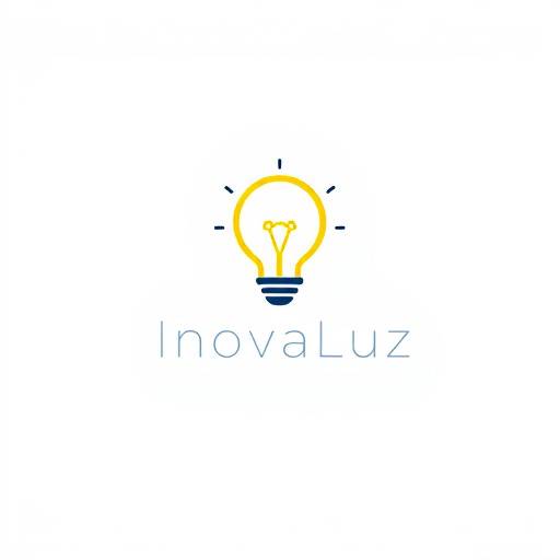 Logo da InovaLuz, mostrando uma lâmpada estilizada